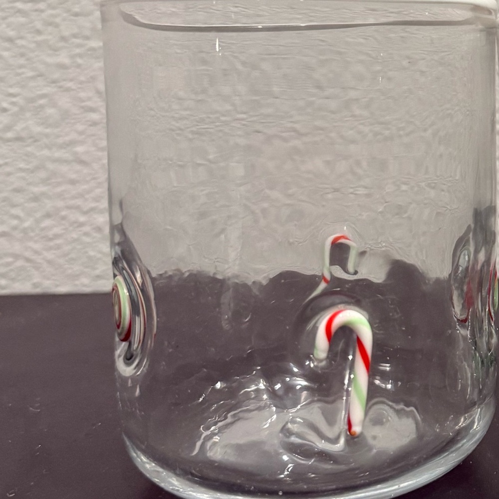 Anthropolgie Peppermint - FESTIVE ICON JUICE GLASS - Picture 2 of 2